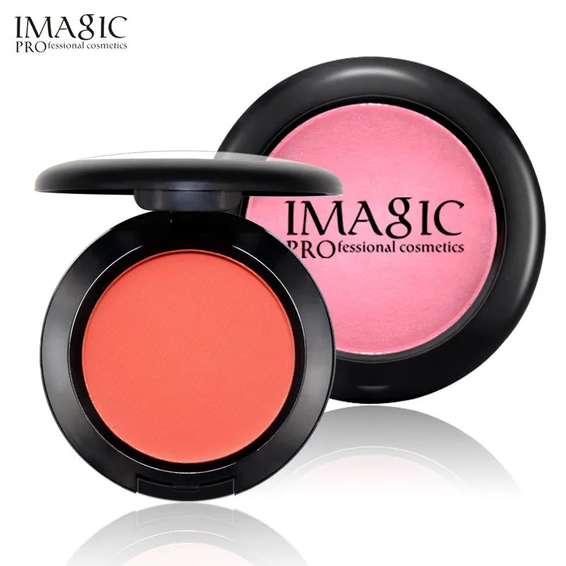 IMAGIC Makeup Cheek Blush Powder blusher different color Powder pressed Foundation Face Makeup Blusher with retail packing