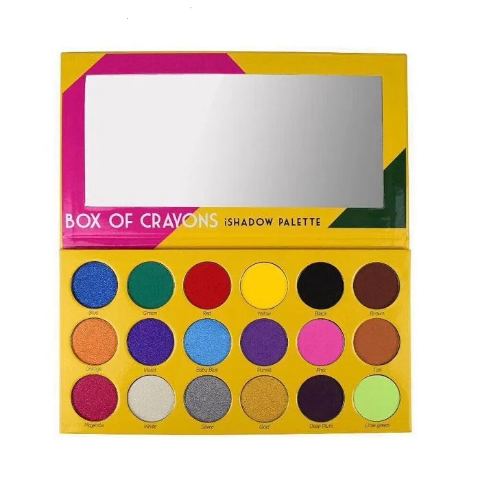 12 piezas Nueva paleta de maquillaje! CAJA DE CRAYONES Cosméticos Paleta de sombras de ojos 18 colores iSHADOW Palettes Shimmer Matte EYE beauty