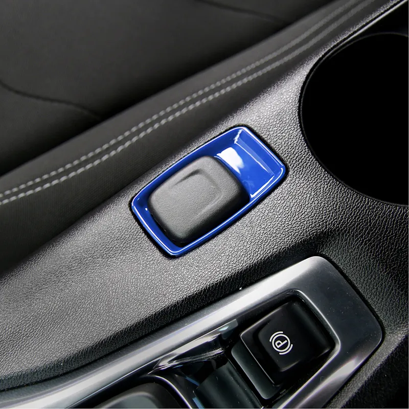 Car Interior Accessories Cigarette Lighter Trim Cover ABS Red/Blue/Carbon Fiber/Silvery for Camaro