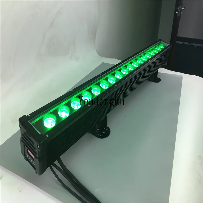 8 шт. IP65 RGBW LED Wallwasher Light 18x10W DMX RGBW 4in1 Линейная точка управления Пиксель Бар светодиодный светильник на открытом воздухе