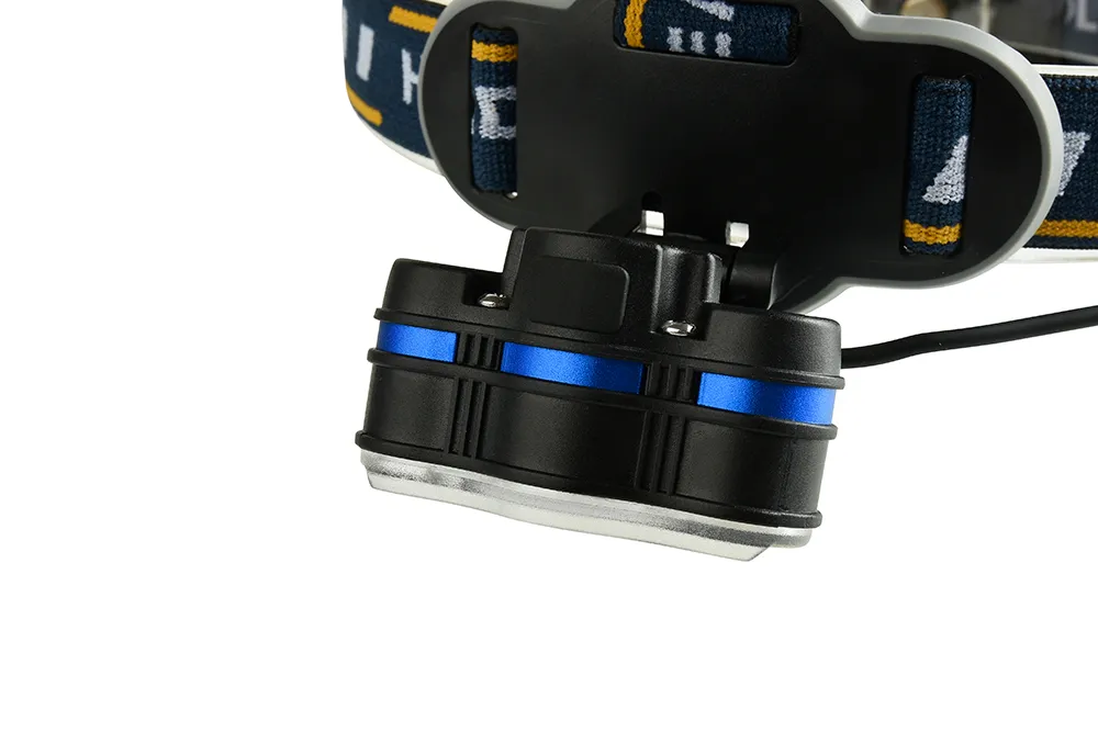 6 LED T6 COBヘッドランプUSB充電式18650バッテリーヘッドライトヘッドトーチ付き充電ギフトカーの防水性魚fishin2965
