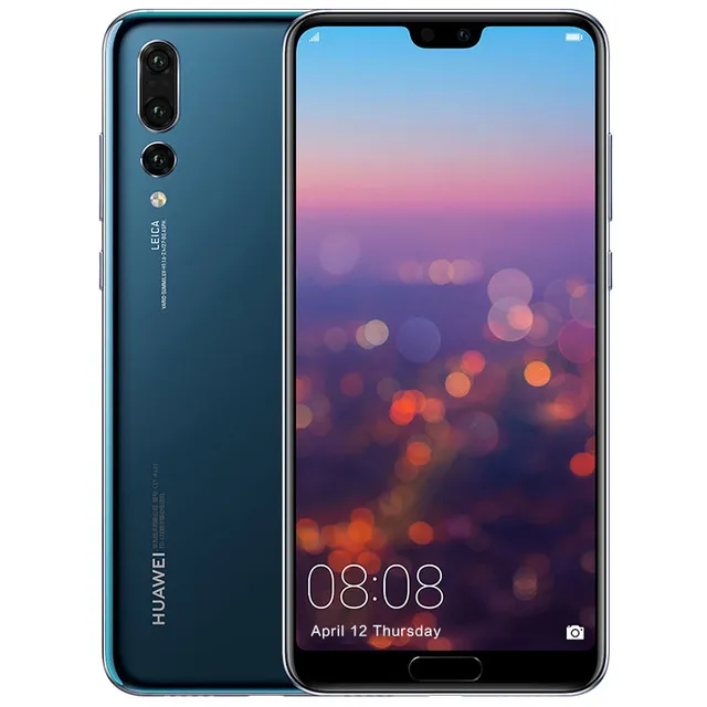 Оригинал Huawei P20 Pro 4G LTE Сотовый телефон 6 ГБ ОЗУ 256 ГБ ROM KIRIN 970 OCTA CORE Android 6.1 "Полноэкранный экран 40mp ai nfc ip67 4000mAh лицо ID отпечатков пальцев Смарт мобильный телефон