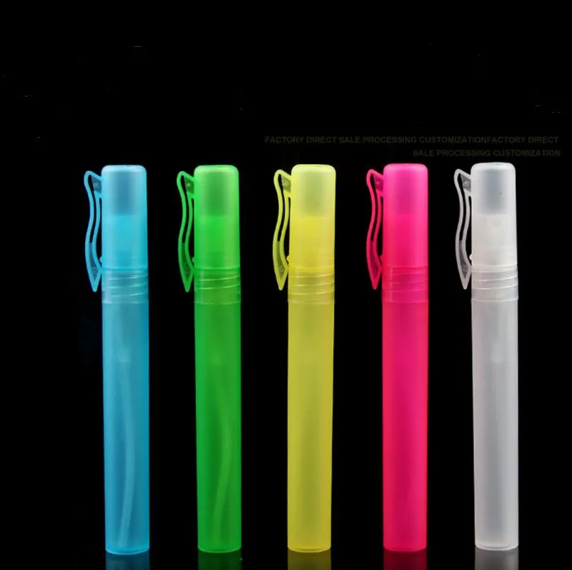 10ml Voyage En Plastique Stylo Vaporisateur De Parfum Bouteilles Vides Mini Récipients Rechargeables Atomiseur LX1164