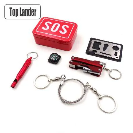 Kit De Survie EDC Pour Extérieur – Outils Tactiques De Camping Et étui SOS