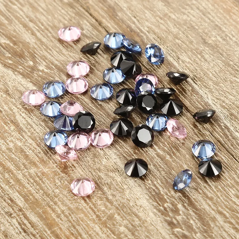 Wholesale Cone CZ Stone Black Diamond Beads For Jewelry Making 4mm