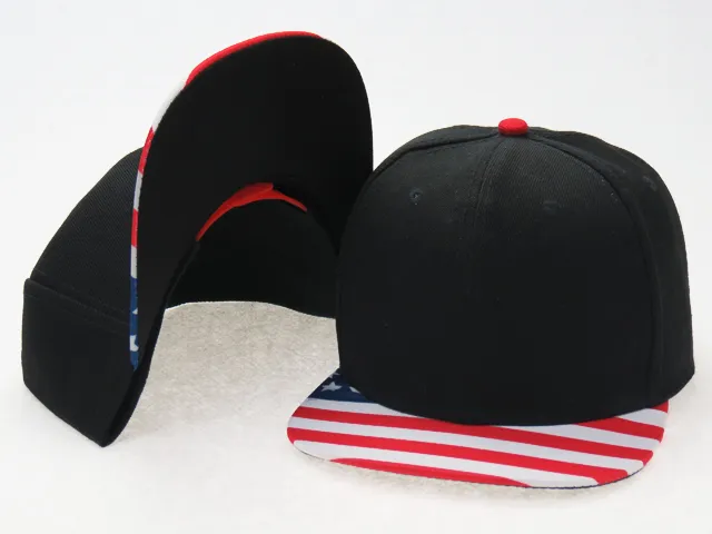 Ny hatt snapback hattar gata huvudbonader justerbar storlek anpassade snapbacks caps hip-hop hat baseball kepsar kan mixa