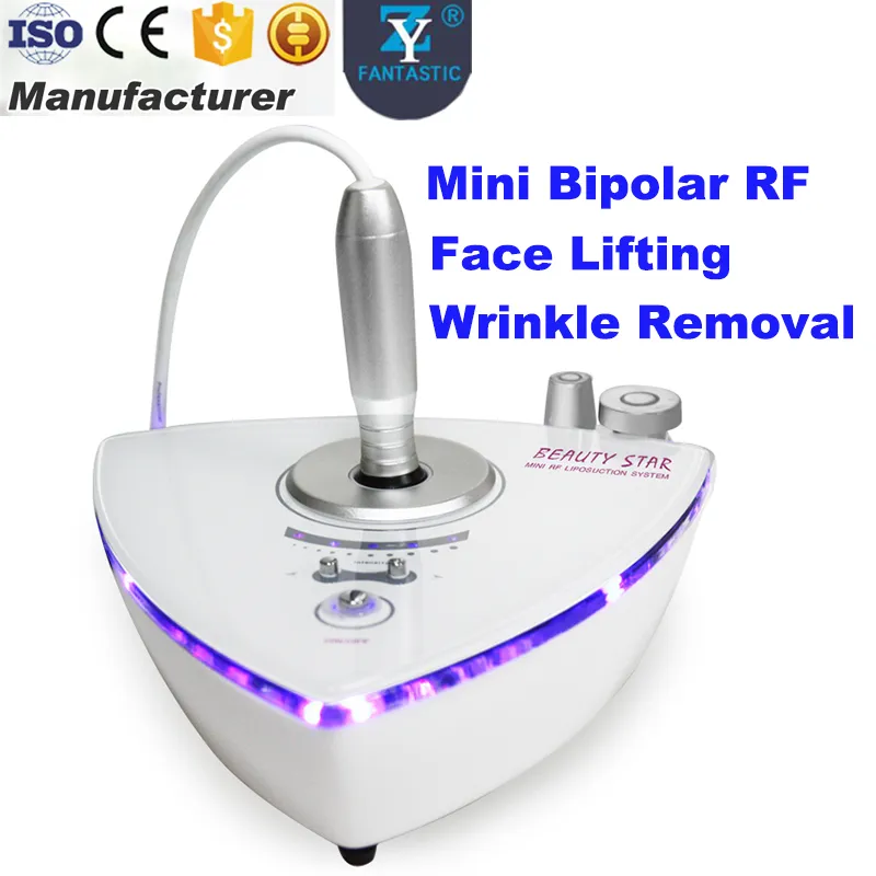 Bipolaire radiofrequentie gezichtsscherpe machine veroudering rimpel rimpel verwijderen rf behandeling draagbare rf machine thuisgebruik