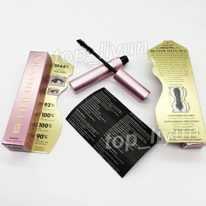 Makeup Face Better Than Sex Mascara Cool Black Mascara Thick Waterproof Elongation More Volume 8ml lashes Long charming eyelash creams