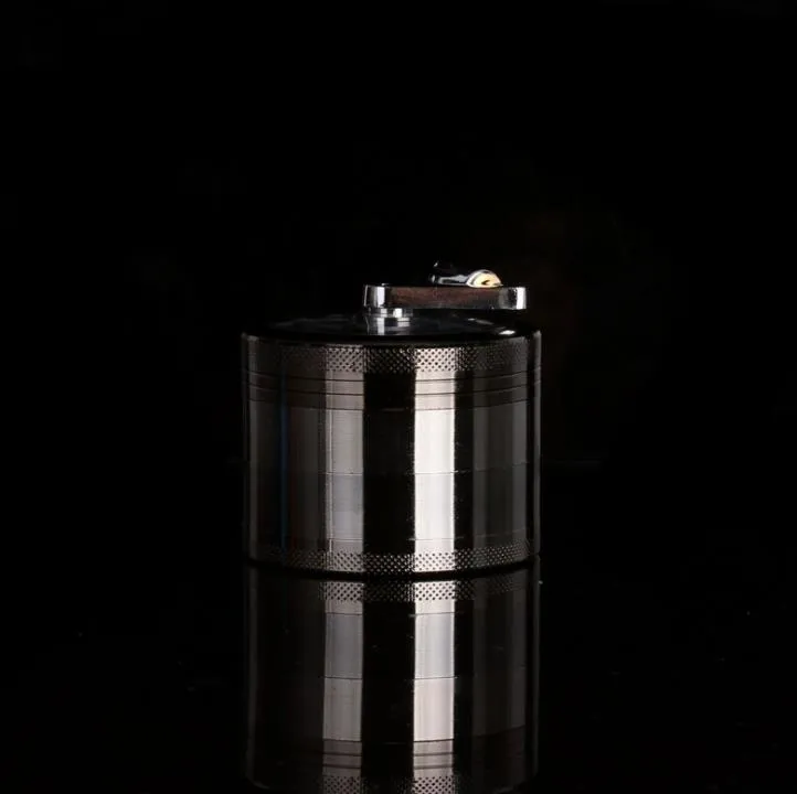 Smerigliatrice a 4 strati manuale da 63 mm con riempimento di raccordi tubi in metallo taglia fumo di tabacco