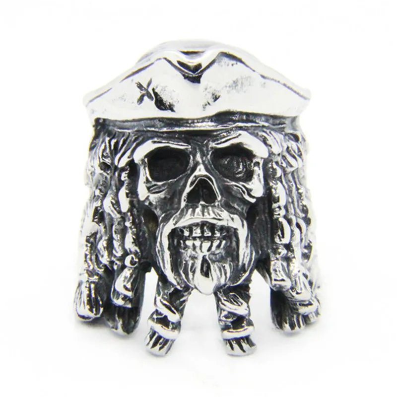 lot Nouveaux hommes garçons cool fantôme Skull Ring 316l Bijoux de mode en acier inoxydable Ring Skull Hip Style 95405607810324