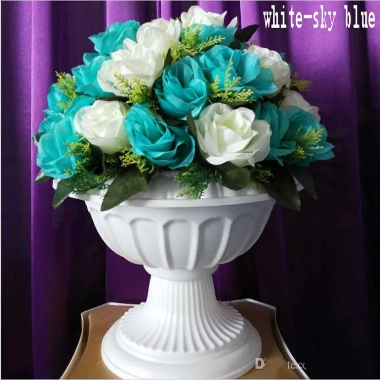 36 pezzi di capolini un bouquet di moda matrimoni, colonne romane, strade che conducono fiori decorazioni sullo sfondo del matrimonio