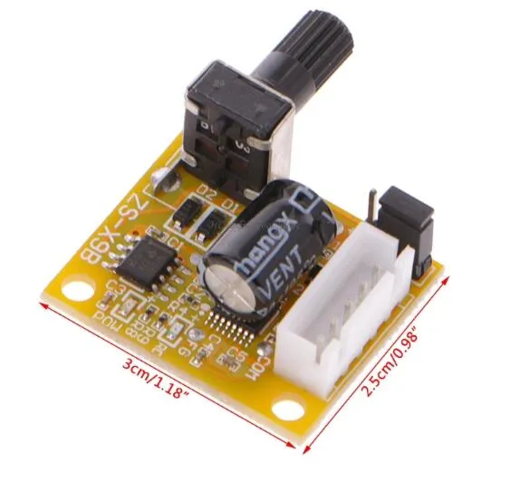 High Quality DC 5V-12V 2A 15W Brushless Motor Speed Controller No Hall BLDC Driver Board Dls