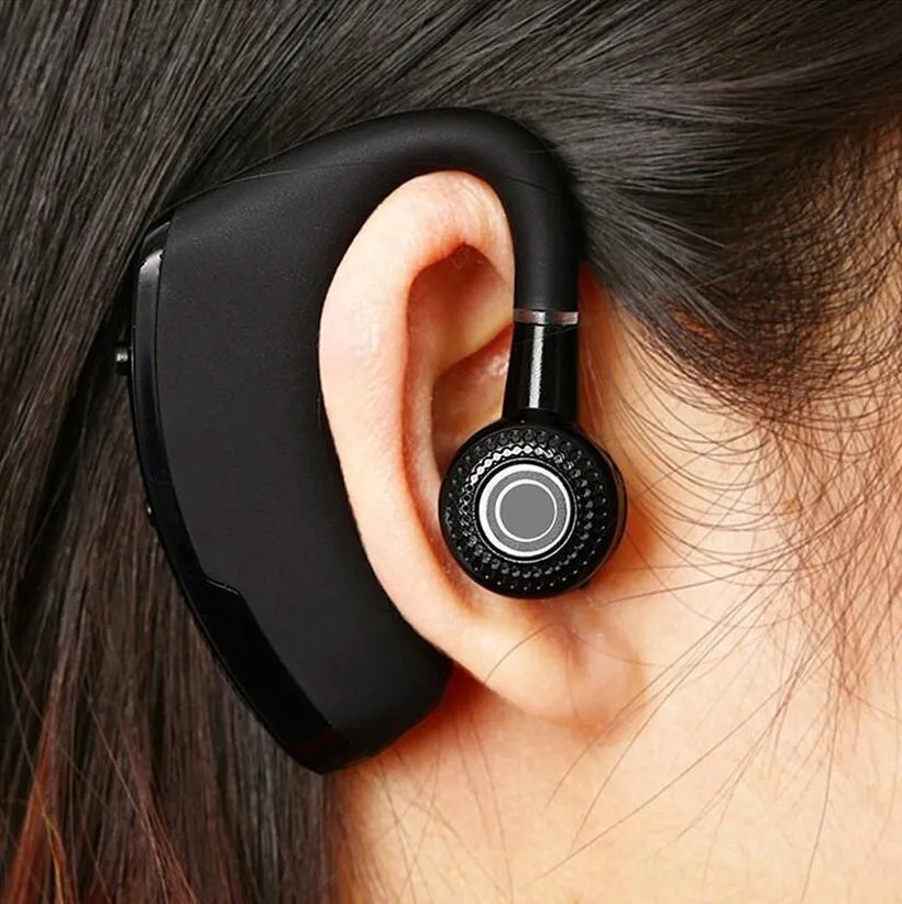 V9 Kablosuz Bluetooth kulaklıklar CSR Mic Ile 4.1 Iş Stereo Kulaklık Ses Kontrolü Kablosuz earpbuds Paketi ile 2019