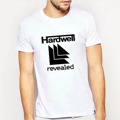 Hardwell camiseta Cool reveló vestido de manga corta Carta casual camisetas  Unisex ropa Color puro Camiseta