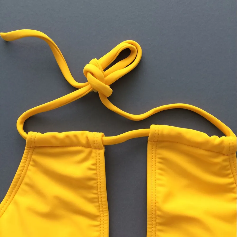 Bxxnxx - BXXNXX Halter Cut Out Swimsuit Yellow Monokini Padded One Piece Bathing  Suit Women Swimwear Turtleneck Swimsuits From 14,99 â‚¬ | DHgate