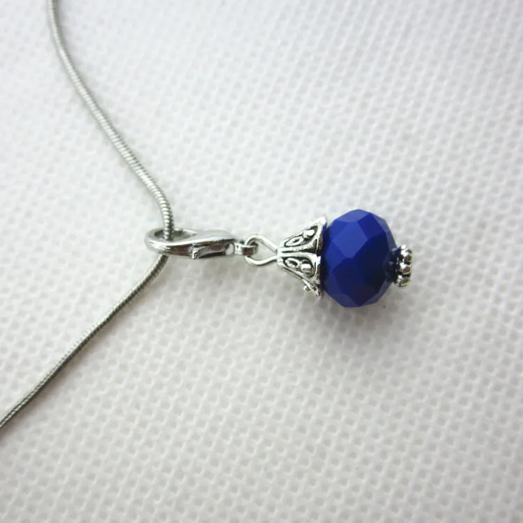 の販売Wathet Blue Month Birthstone Crystal Dangle Charms Lobster Clasp Charms for Glass Floating Lockets2388332