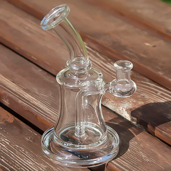 Glasbong-Ölplattform mit 2 mm Quarzknaller, 7,5 Zoll dicke Glasbongs, weibliches Gelenk, 14 mm Bubbler-Wasserpfeife