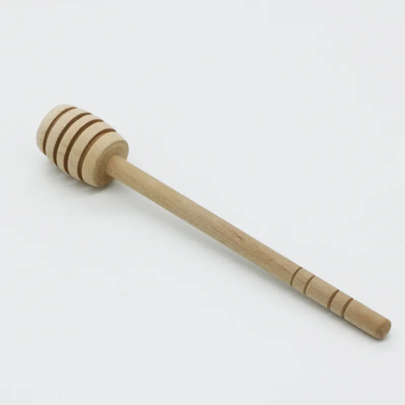 Mini Wooden Honey Stick Honey Dipper Party Supply Wood spoon for Honey Jar Long Handle Mixing Stick XB1