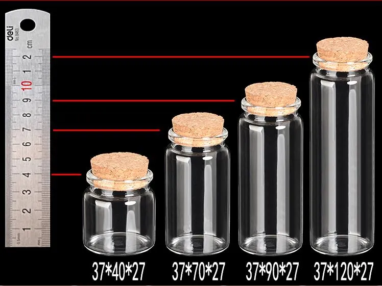 37x40x27mm 20ml قناني زجاجية قنينة زجاجية مصغرة قنينة صغيرة سدادة