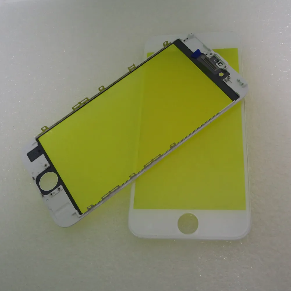 Lentille en verre avec écran tactile externe avant avec pièces de rechange pour cadre de presse à froid pour iPhone 6S / 6plus