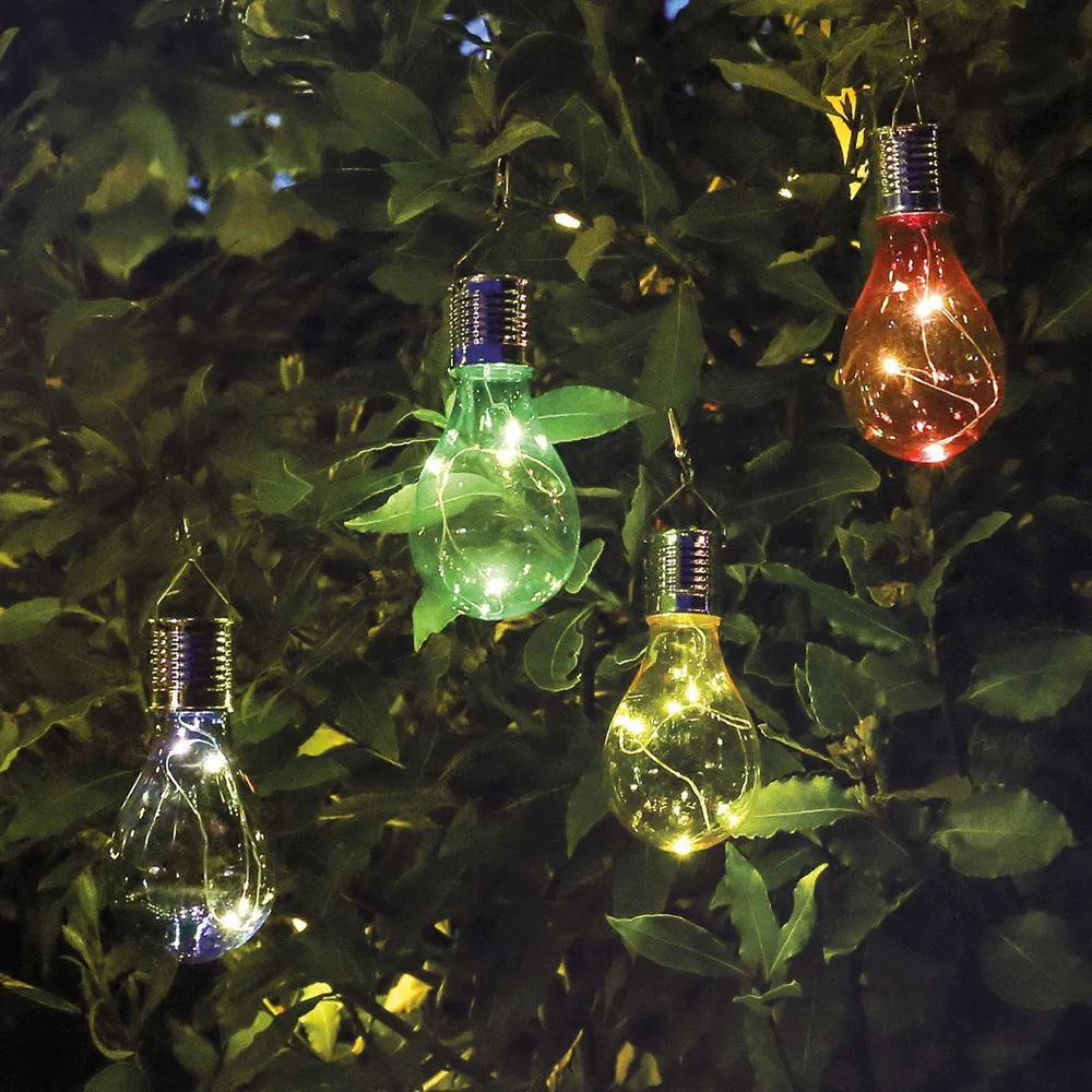 5 LED -vattentät solroterbar utomhus trädgårdsdekor camping hängande led ljuslampa glödlampa jul träd kerst 2017@t20
