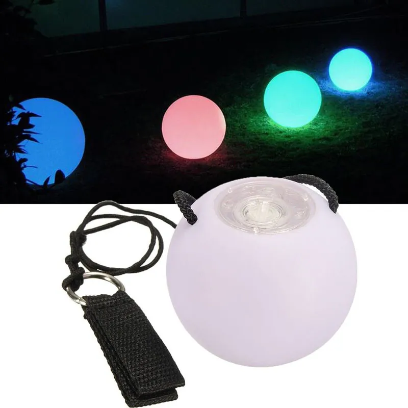 POI LED Lichtgevende Gooi Ballen Diameter 8 cm voor Buikdans Stage Prestaties Talentenjacht Hand Props Gradiënt Veranderen Kleur ZA5949