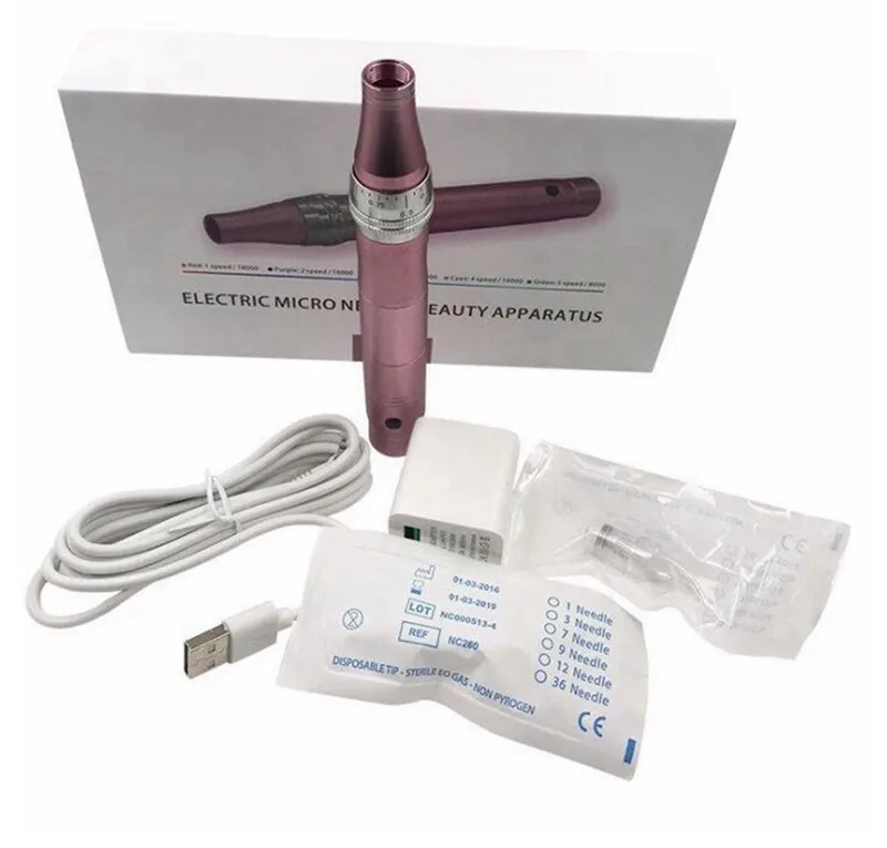 Ricaricabile YYR Auto Electric Dr pen Microneedle Derma Pen con punte per cartucce a vite Trucco permanente per la cura della pelle antiacne