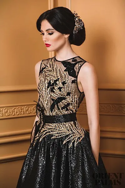 black high neck knitted dress Black Knit Dress Midi Length High Neck Sleeveless main image 1