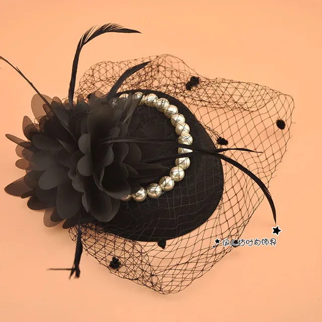 Chapeaux Snapback Avec Perles Fleur Tulle 15 Couleurs Mode Un Chapeau Qui Va Avec Des Chapeaux De Robe Formelle Pour La Mère De Mariage Accessoires De Mariée Voile