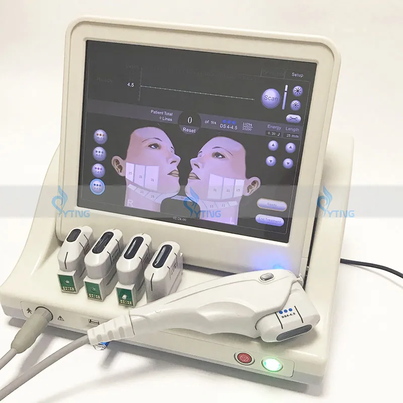 Machine de thérapie HIFU pour utilisation en salon ultrasons beauté du visage dissolvant de rides levage du visage ultrasons focalisés à haute intensité