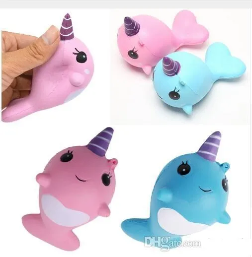 Squishy Slow Rebound Decompression Toy Slow Rebound PU Simulation Whale Pressure Release Squishy Toys Help People Relieve Stress TO495