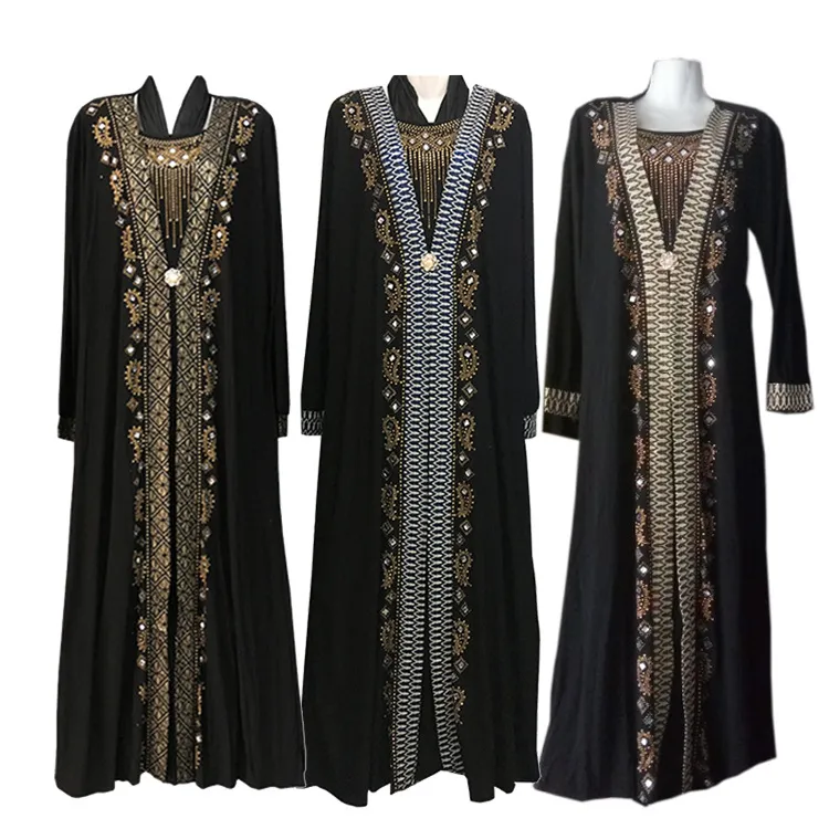 Fashion Arab Islamic Clothing for Women Dubai Kaftan Dress Turkish Muslim Modest Abaya Dresses