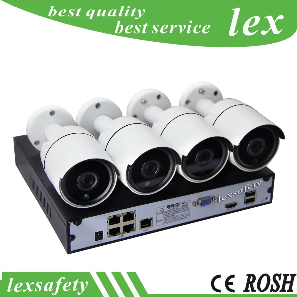 Full HD 1080P 4 Channel ip camera CCTV System 2MP Outdoor IP Camera,wireless ip surveillance camera 4CH 1080P POE NVR CCTV Kit