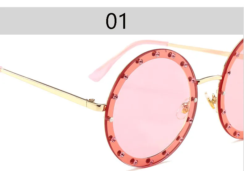 2021 Luxus Diamond Round Frames Frauen sexy Sonnenbrillen Marke Designer Vintage Sun Gläses Fashion Ladies Shades UV400 015635689167141460