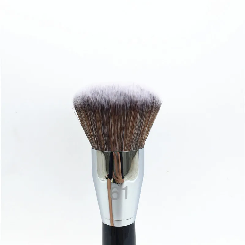 Pro Allover Powder Brush # 61 - شعر ناعم كثيف للبودرة المضغوطة - خلاط فرشاة ماكياج الجمال