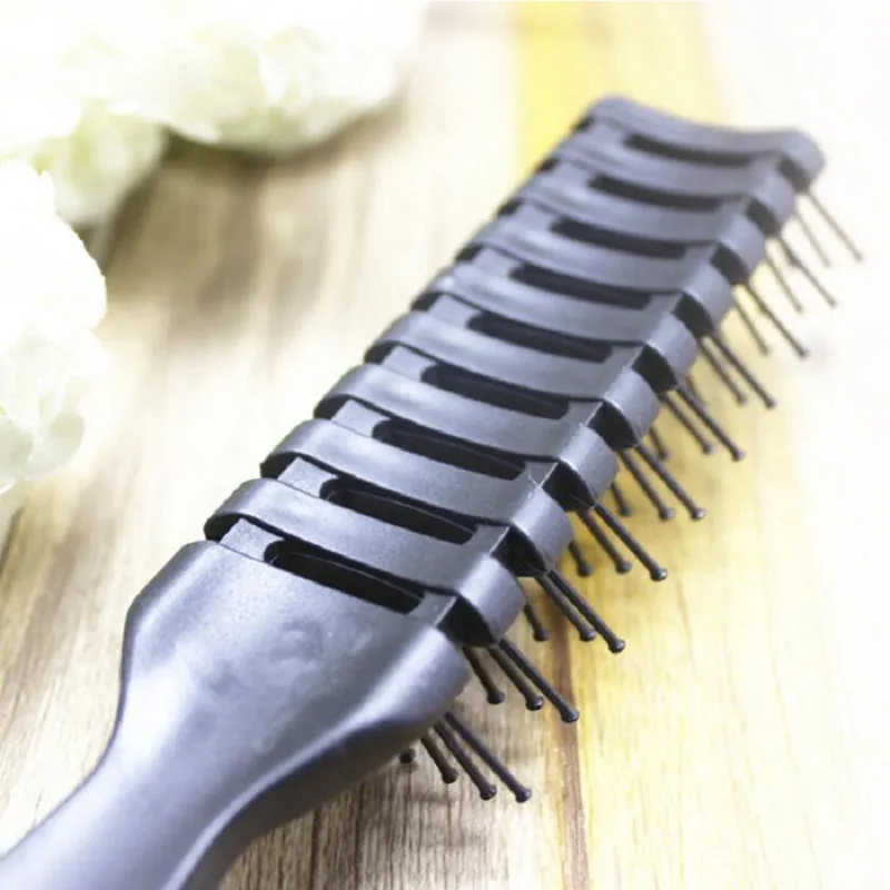 Peigne ventilé en plastique pour brosse à cheveux pour l'outil de coiffure à la maison de salon