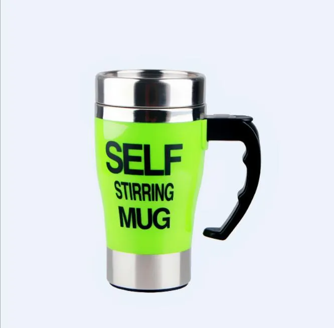 350ml Self Stirring Mugs Stainless Steel Lazy cup kitchen dining Mug Auto Mixing Tea Coffee Cup Office tumbler Hfestival Gifts