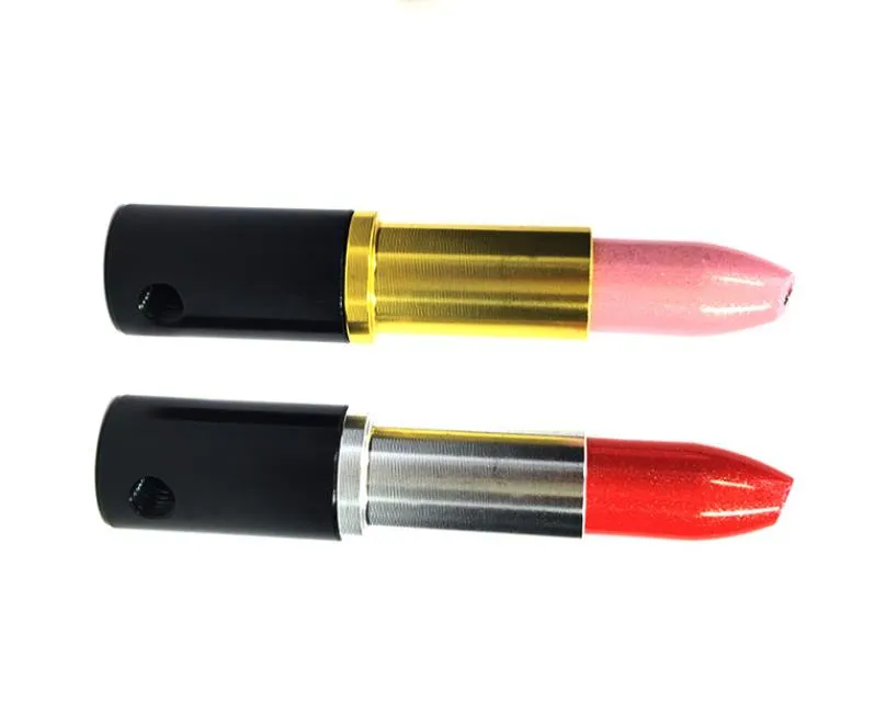 2018 nouveau tuyau portable de tuyau de rouge à lèvres en aluminium en métal de couleur