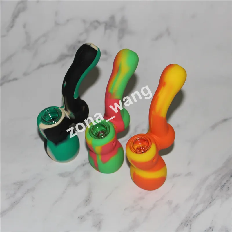 SiliMouth Mini Silicone Mouthpiece For Bong 85mm Glass Hookah Water Pipe Nozzle With Tobacco
