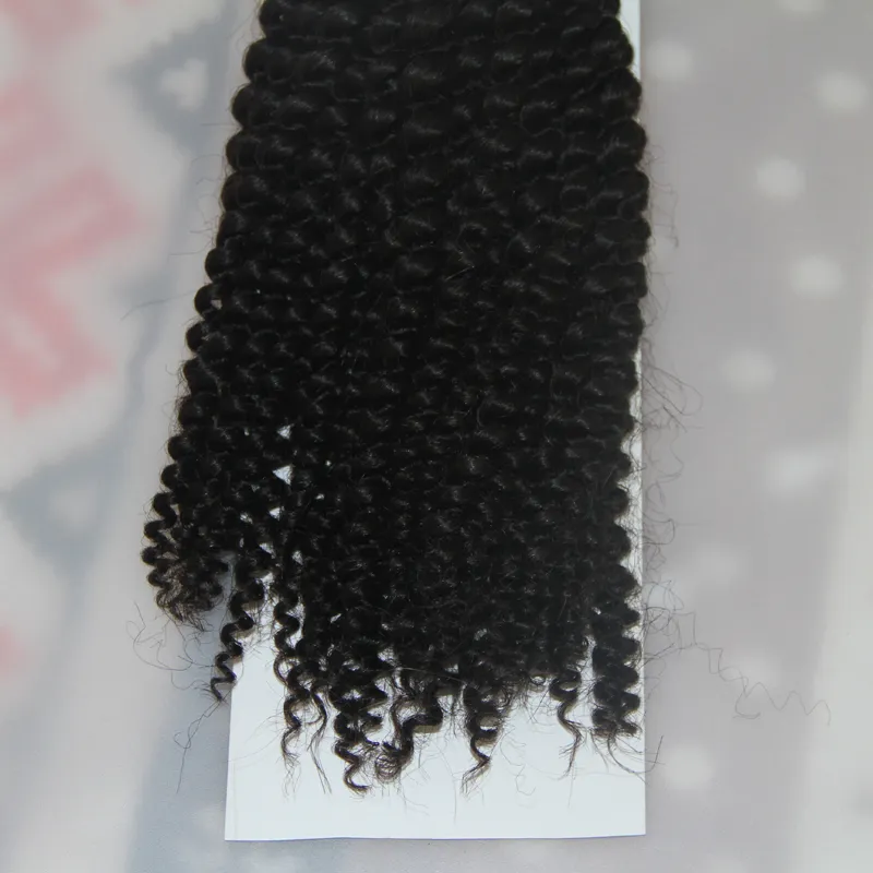 1 Jet black 1 Bundles 10 à 26 pouces cheveux tressés humains en vrac sans trame mongol Afro crépus bouclés cheveux en vrac pour Braiding1762088