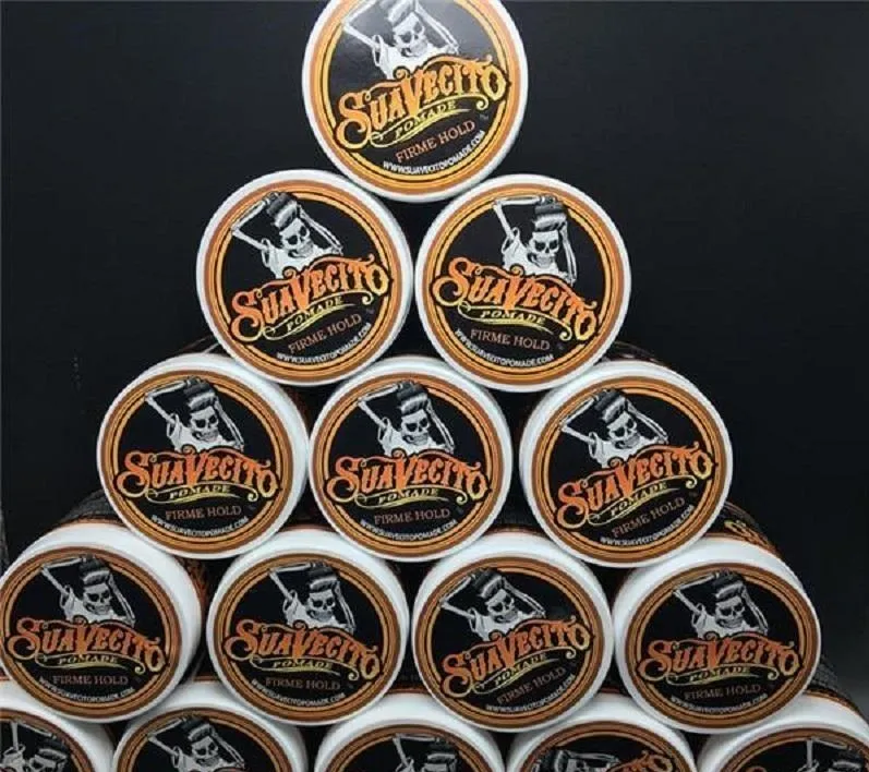 Suavecito Pomade Gel 4oz 113g Strong Style Restoring Ancient Ways is Big Skeleton Hair Slicked Back Hair Oil Wax Mud2708857