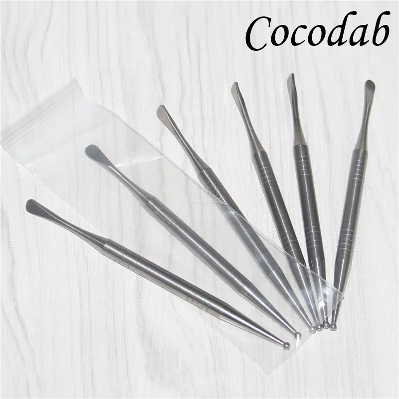 Herramienta Dabber de titanio GR2 de alta calidad para cera de aceite Dabbler de titanio L 110 mm Ti Dabber para plataformas de silicona Bongs de vidrio