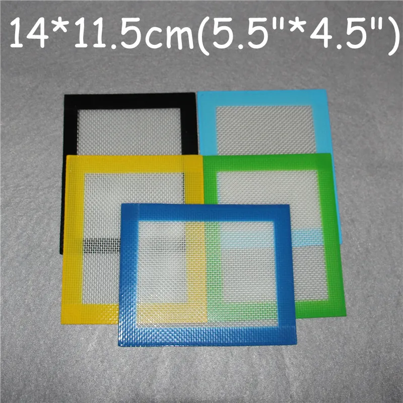100 stks Siliconen Wax Pads Square Dry Herb Mat Barrel Drum 26ml Silicon Oil Mats Dabber Tool Square Bakmat
