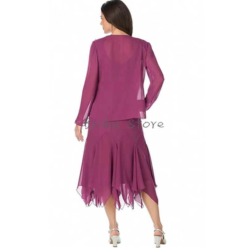 purple mother of the groom dresses tea length Lilac Mother of The Bride & Groom Dresses