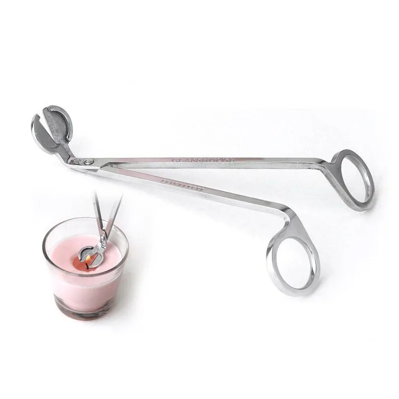 Spegnimoccolo Per Candela In Acciaio Inox A Forma Di Campana, 20,6 Cm, Finitura Argento