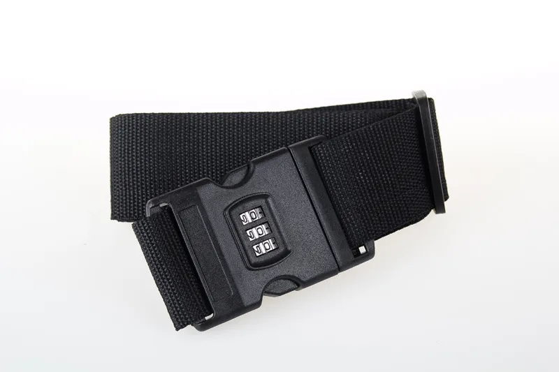 2 Stück Gepäckgurt – Schwarz, Verstellbar (29-43 Cm), Aus Nylon & PP, Für Handgepäck & Reisen