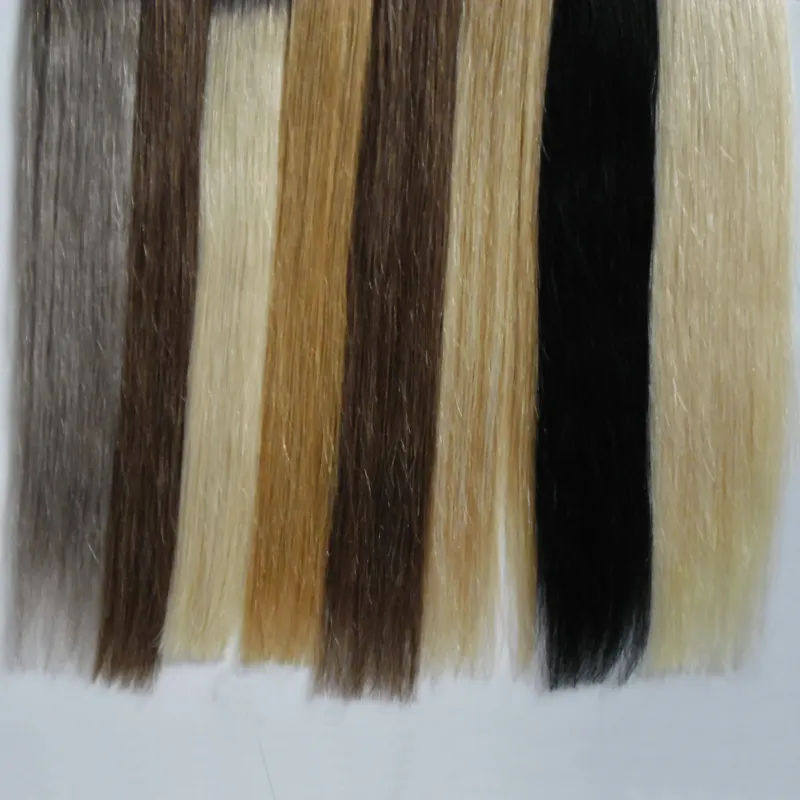 Ombre Tape In Human Hair Extensions Machine Made Remy Brazilian Straight Hai skin weft tape hair extensions 100g 4B 4C head