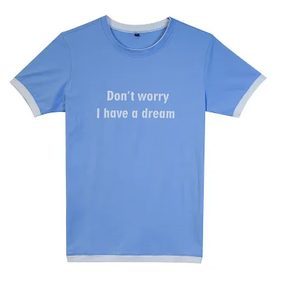 T-shirt da uomo T-shirt estiva da uomo a maniche corte Dont Worry I Have A Dream T-shirt in cotone divertente stampata M-2XL