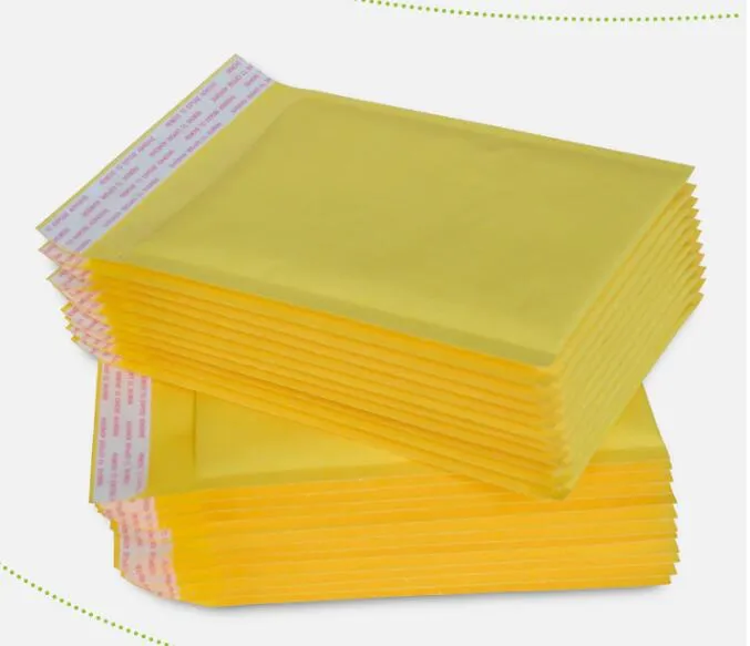 5.1 * 6.6 polegadas 130 * 170 mm + 40 mm Kraft Bubble Mailers envelopes envoltório sacos acolchoados Envelope Mail Packing Pouch para Iphone X 8 7 S9 CASE Mobile Phone