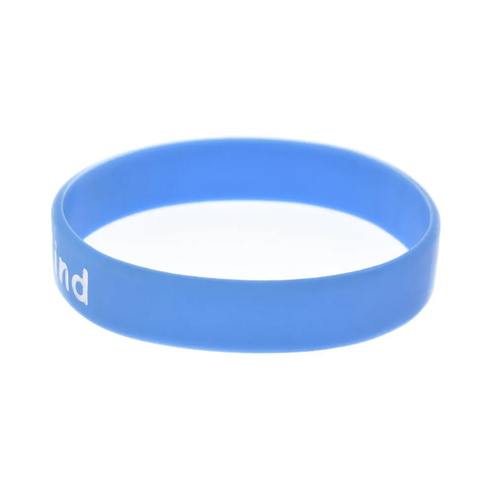 crianças são amáveis ​​pulseira de silicone azul mostrar seu apoio para eles usando esta jóia